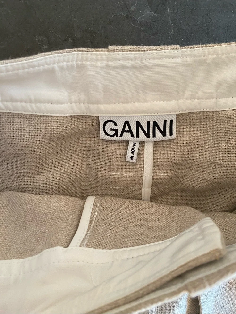 Ganni Linen Skirt